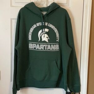 Captivating Michigan State University Men’s Pull Over Hoodie Sweatshirt Size XL